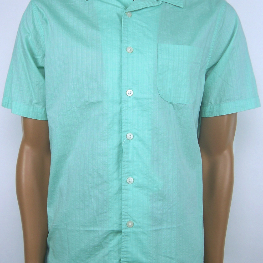 CREMIEUX Classics Short Sleeve Button Turquoise